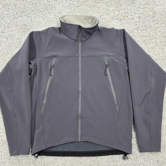 Arc'teryx Leaf Bravo Jacket Mens Medium Gray Full Zip Softshell Outdoors 10365‎ - Picture 1 of 13